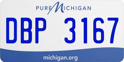 MI license plate DBP3167