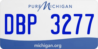 MI license plate DBP3277