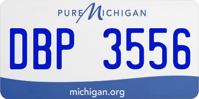 MI license plate DBP3556