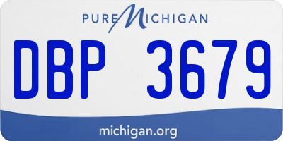 MI license plate DBP3679