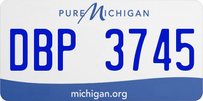 MI license plate DBP3745