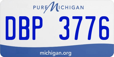 MI license plate DBP3776