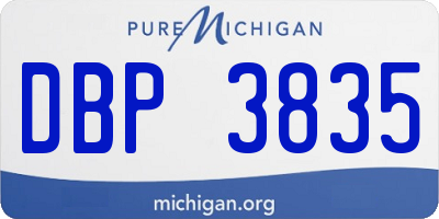 MI license plate DBP3835