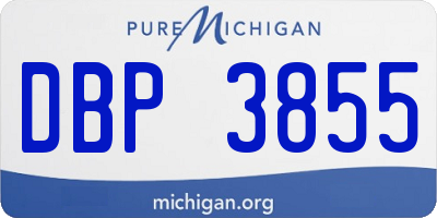 MI license plate DBP3855