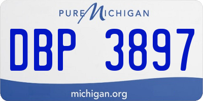 MI license plate DBP3897