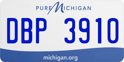 MI license plate DBP3910