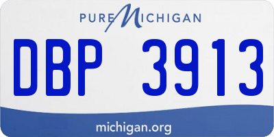 MI license plate DBP3913