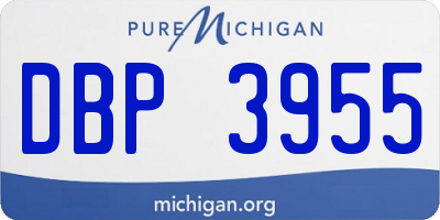 MI license plate DBP3955