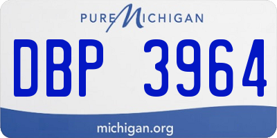 MI license plate DBP3964