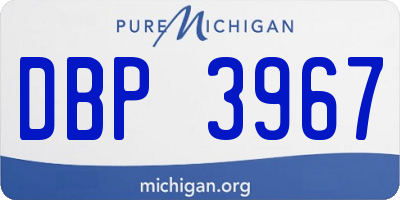 MI license plate DBP3967