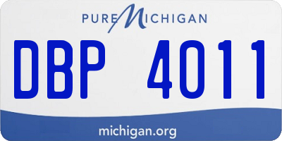 MI license plate DBP4011