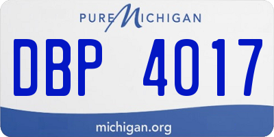 MI license plate DBP4017