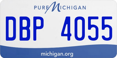 MI license plate DBP4055