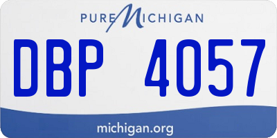 MI license plate DBP4057