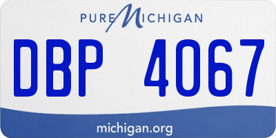 MI license plate DBP4067
