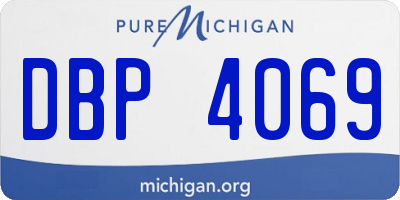 MI license plate DBP4069