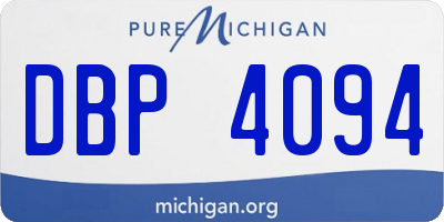 MI license plate DBP4094