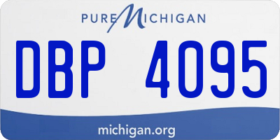 MI license plate DBP4095