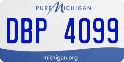 MI license plate DBP4099