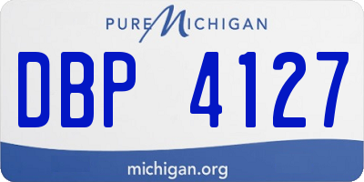 MI license plate DBP4127
