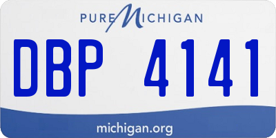 MI license plate DBP4141