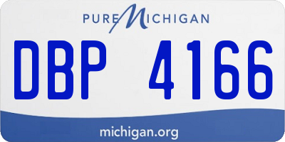 MI license plate DBP4166