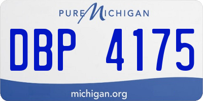 MI license plate DBP4175