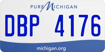 MI license plate DBP4176
