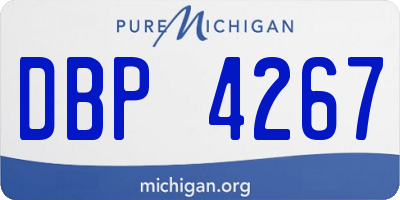MI license plate DBP4267