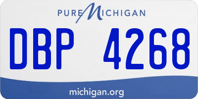MI license plate DBP4268