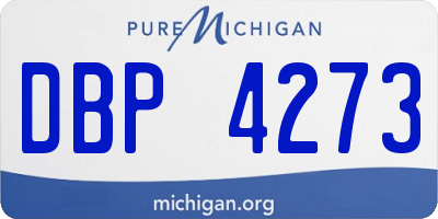 MI license plate DBP4273