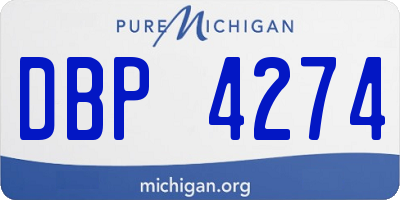 MI license plate DBP4274