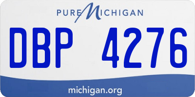 MI license plate DBP4276