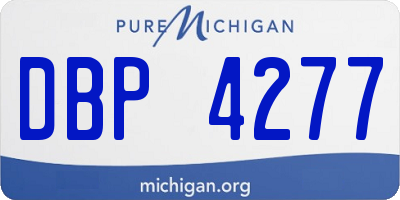 MI license plate DBP4277