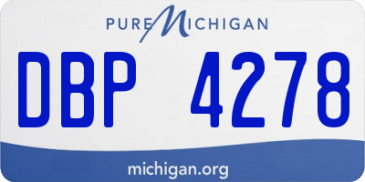 MI license plate DBP4278