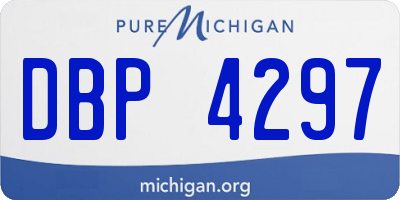 MI license plate DBP4297