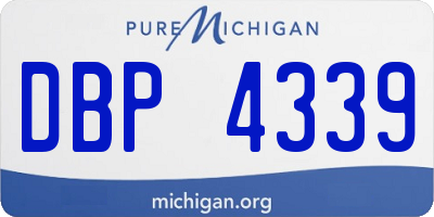 MI license plate DBP4339