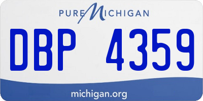 MI license plate DBP4359
