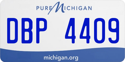 MI license plate DBP4409