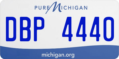MI license plate DBP4440