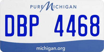 MI license plate DBP4468