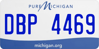MI license plate DBP4469