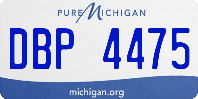 MI license plate DBP4475