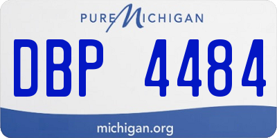 MI license plate DBP4484