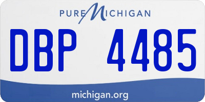 MI license plate DBP4485