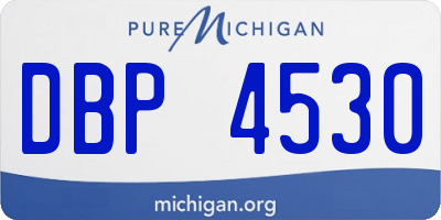 MI license plate DBP4530
