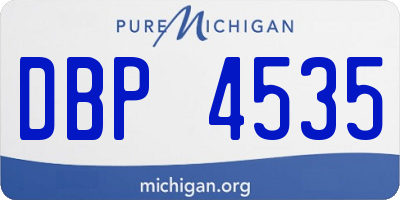 MI license plate DBP4535
