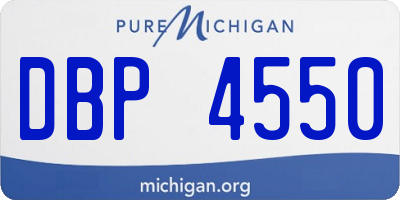 MI license plate DBP4550