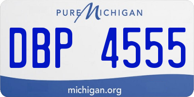 MI license plate DBP4555