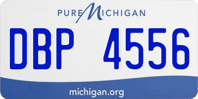 MI license plate DBP4556